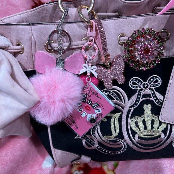 Juicy Couture Pink and Black Embellished Daydreamer - Picture 3 of 10